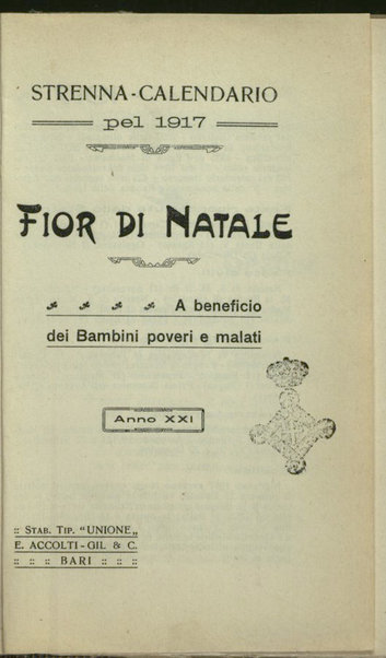 Fior di Natale : strenna-calendario pel 1917 : a beneficio dei bambini poveri e malati